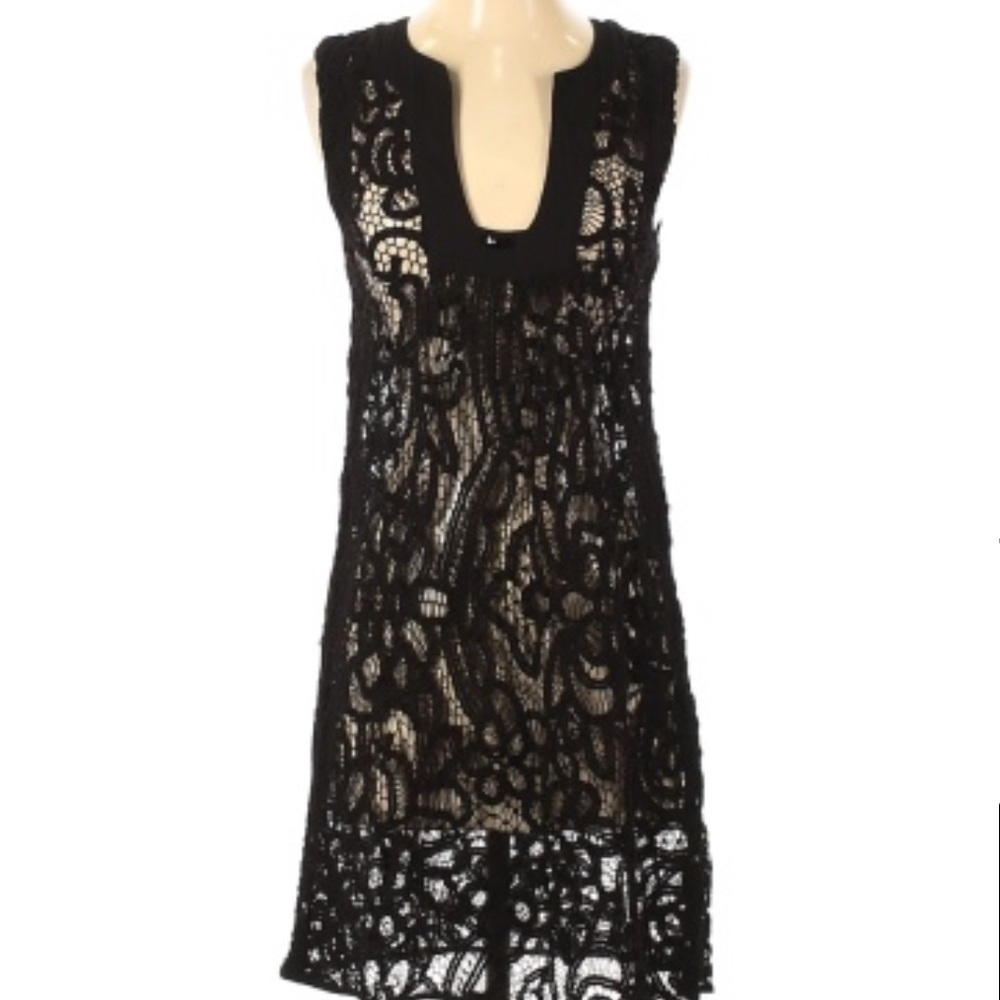 Burning Torch Black Casual Dress or Cover Up Lrg